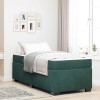 VidaXL Cadru de pat cu saltea Verde &icirc;nchis 80 x 200 cm Catifea 3399257