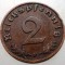2.809 GERMANIA 2 REICHSPFENNIG 1938 F