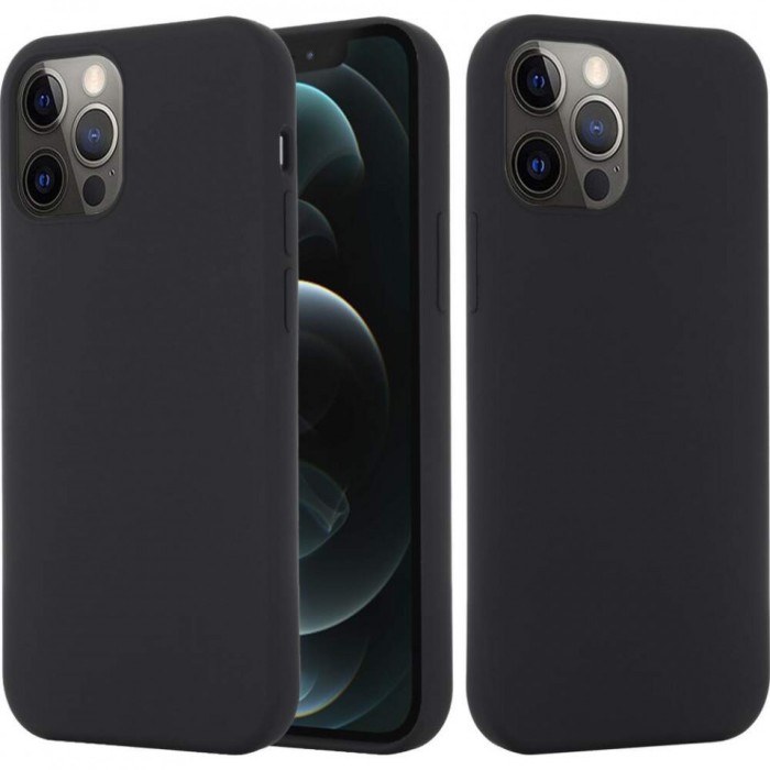 Husa Apple iPhone 12 MINI, , Silicon TPU Slim Antisoc NEGRU