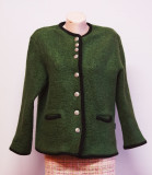 Cardigan vintage Geiger verde