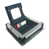 Cumpara ieftin Doza Pardoseala Incastrata DLX UBS-890-10 Metalica 360x360mm 16 Module 45x22.5mm Capac Ajustabil Mocheta/Parchet