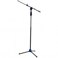 Suport de microfon SM006BL, reglabil, telescopic, 115-170 cm, albastru foto