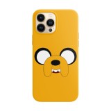 Husa compatibila cu Apple iPhone 14 Pro Max model Adventure time Jake, Silicon, TPU, Viceversa, Transparent, Carcasa