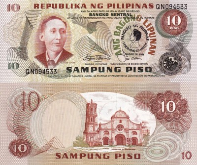 FILIPINE 10 piso ND P-167 UNC!!! foto