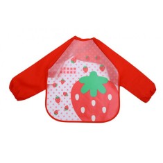 Baveta impermeabila cu manecute lungi - Capsunele