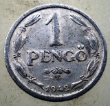 1.226 UNGARIA WWII 1 PENGO 1942, Europa, Aluminiu