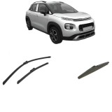 Cumpara ieftin Set 3 stergatoare CITROEN C3 AIRCROSS II (2R_, 2C_) din 2017-2020, pentru parbriz si luneta fata si spate auto, Bosch Twin-Aerotwin, din cauciuc silic