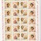 Romania,Columb 50 de ani CEPT,dantelat,coala ,nr lista1961 .