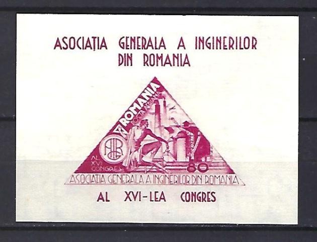 Romania 1945 - Lp 184 - A.G.I.R - colita nedantelata &ndash; MNH
