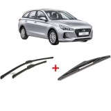 Cumpara ieftin Set 3 stergatoare HYUNDAI i30 Kombi Van (PDE) 2017 - 2020, pentru parbriz si luneta, Bosch Twin