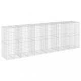 Cumpara ieftin Cos gabion cu capac, 600x100x200 cm, fier galvanizat
