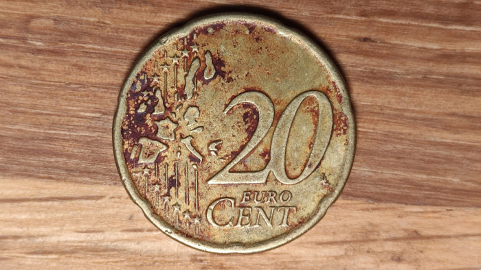 Grecia - moneda de colectie - 20 euro cent 2002 - Prima harta a Europei