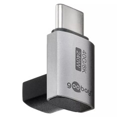Adaptor USB-C3.1 mama - USB-C tata vertical la 90 scurt Thunderbolt 3 /4 Goobay 74444