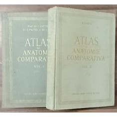 ATLAS DE ANATOMIE COMPARATIVA , VOLUMELE I - II de VASILE GHETIE , EUGEN PASTEA , ILIE RIGA , 1954