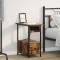 vidaXL Dulap de noapte Stejar afumat 60 x 30 x 61 cm Lemn compozit