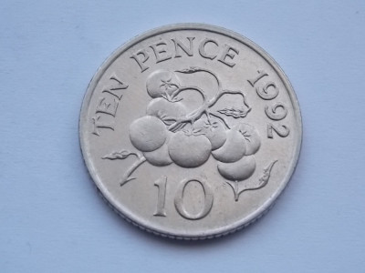 10 PENCE 1992 GUERNSEY-XF foto