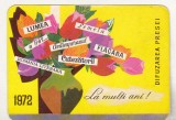 bnk cld Calendar de buzunar 1972 Difuzarea presei