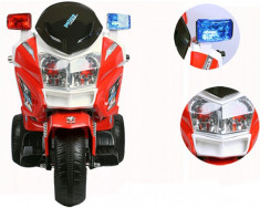 Motocicleta electrica cu doua motoare Police Hero Red foto