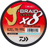 Fir textil Daiwa J-Braid Grand X8, Chartreuse, 0.16mm/10.0kg/270m
