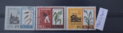 TS23 - Timbre serie Polonia - 1963 foto