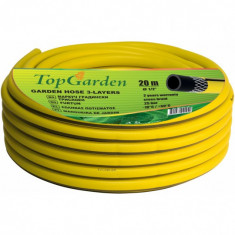 TOPGARDEN Furtun de gradina in 3 straturi, diametru 3/4&quot;, lungime 30m