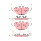 Set placute frana Trw GDB1558, parte montare : Punte fata