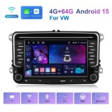 Navigatie auto Android 15 compatibila VW, Skoda, Seat &ndash; 4GB RAM, 64GB memorie, Carplay, Mirror Link, GPS, Bluetooth 5.0