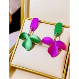 Cumpara ieftin Cercei floare multicolora - 33672