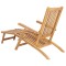 Scaun pliabil de terasa 2 pcs natural Lemn solid de tec - 5