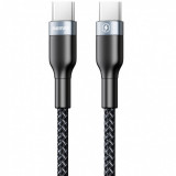 Cablu Incarcare USB Type-C la USB Type-C Remax Sury 2 Series RC-010, 1 m, 3A, Negru