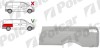 Segment reparatie aripa spate MERCEDES VITO/ VIANO (W639), 01.2003-2015, partea stanga, metal galvanizat; superior part; pana la geam; lung, lung,, Rapid