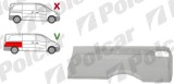 Segment reparatie aripa spate MERCEDES VITO/ VIANO (W639), 01.2003-2015, partea stanga, metal galvanizat; superior part; pana la geam; lung, lung,