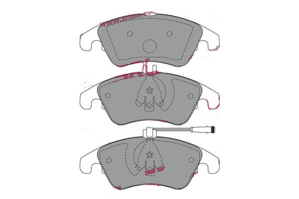 Placute frana fata Mercedes C Class (W204), 01.2007-01.2014, marca SRLine S70-0630