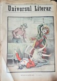 Revista Universul Literar nr.33/1898 pe coperta Asasinata la jocul de carti