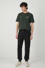 Medicine pantaloni de trening barbati, culoarea negru, neted