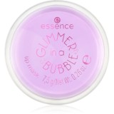 essence GLIMMER IN A BUBBLE mască hidratantă pentru buze cu particule stralucitoare culoare 01 Kiss In A Bubble 7.5 g