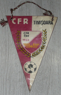 fanion echipa de fotbal CFR Timisoara vintage,foarte vechi foto