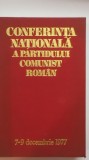 Conferinta nationala a Partidului Comunist Roman, 7-9 decembrie 1977