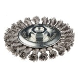 Perie conica, gri, 115xM14mm, sarma inox impletita 0.5mm 57H596