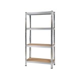 Raft Metalic Depozitare 4 Polite 175kg 75x30x150cm Argintiu Isotrade