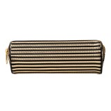Penar tip etui,textil,metalic auriu.20x8x7 cm