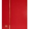 Clasor timbre cu 8 file negre, 16 pagini, seria Basic, coperta rosie