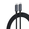 Cablu Date si Incarcare USB-C - USB-C DEVIA EC641, 240W, 1m, Negru