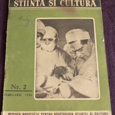 Revista Stiinta si cultura Nr. 2 / 1954, stiinte & tehnica in RPR, proletcultism