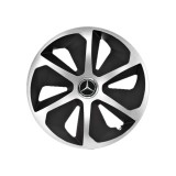 Set 4 capace roti Roco Gri-Negru R15 Compatibil Cu Mercedes-Benz, Autohelix MSA
