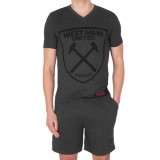 West Ham United pijamale de bărbați Short grey - L