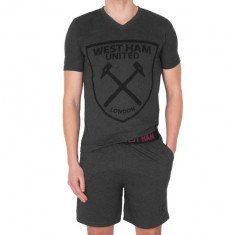 West Ham United pijamale de bărbați Short grey - M