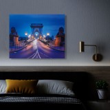 Tablou decorativ cu LED - &quot;Podul cu lanțuri&quot; - 2 x AA, 38 x 48 cm, Family Pound