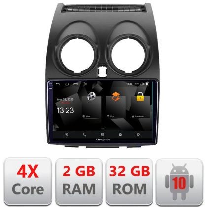Navigatie Nissan Qashqai 5230-499 Android Ecran 720P Quad Core 2+32 carplay android auto CarStore Technology