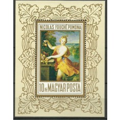 Ungaria 1969 - Pictura (VI), arta, colita neuzata